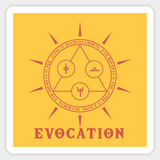 Runic School of Evocation Sticker